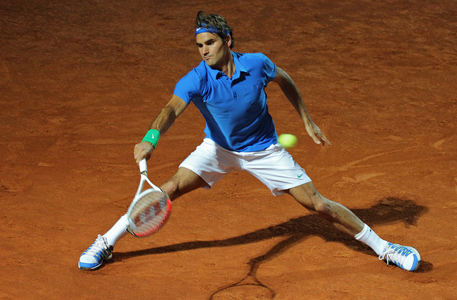 Roger Federer on red clay - 01