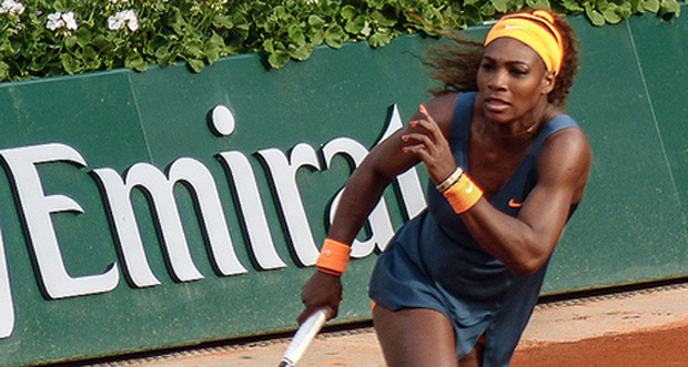 Serena Williams Defends in Rome